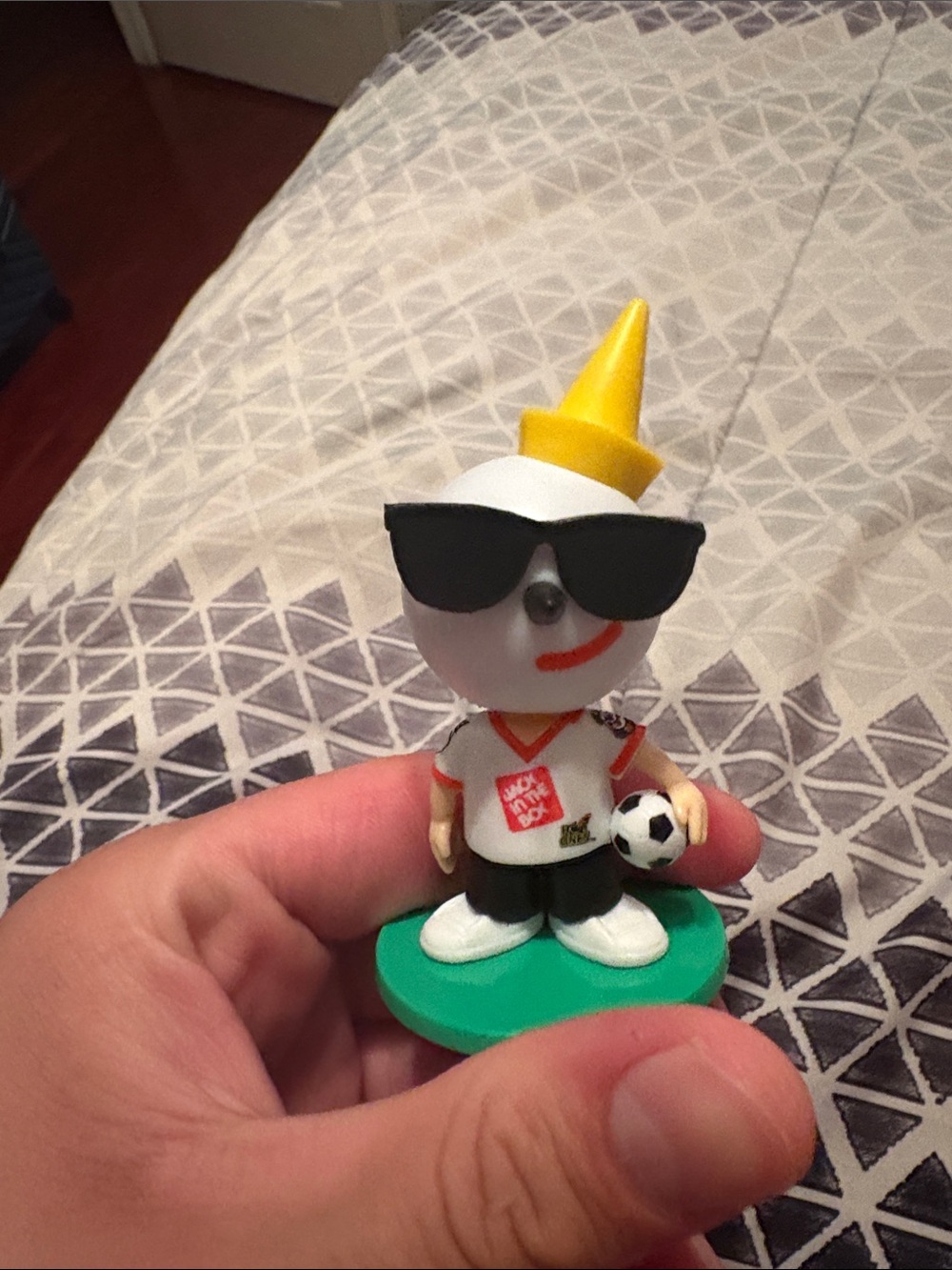 Rare Jack in the box limited edition vintage Jack mini bobblehead